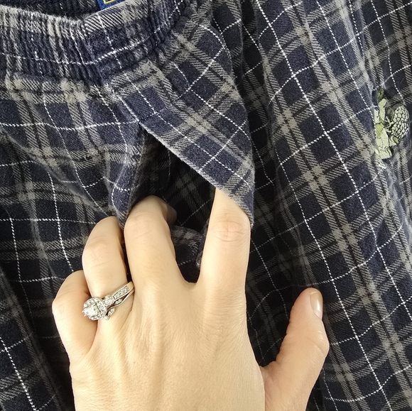 VINTAGE Disney Pants Mens L Winnie The Pooh Eeyore Flannel Pajama Bottoms - Picture 4 of 9